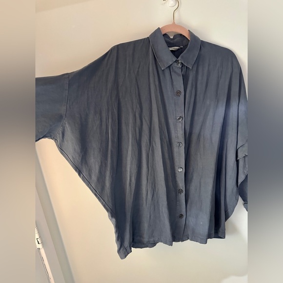 Zara women’s blue grey suit set. Size xs top size M bottom. New - Picture 7 of 15